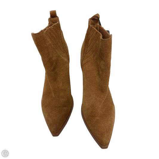 Boots Ankle Heels By Marc Fisher In Tan, Size: 6