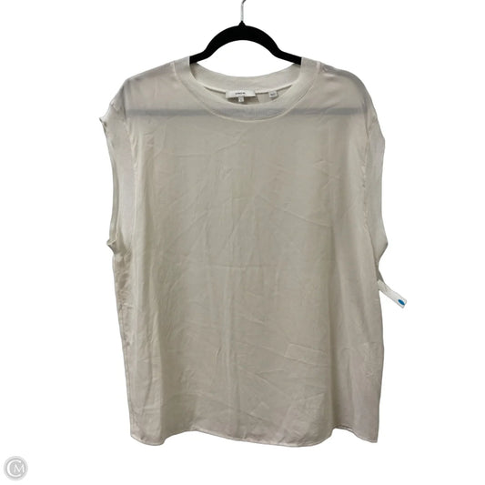 Top Short Sleeve By Vince In Cream, Size: L