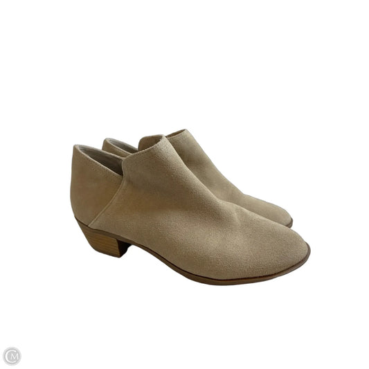Boots Ankle Heels By Wonderly In Tan, Size: 9