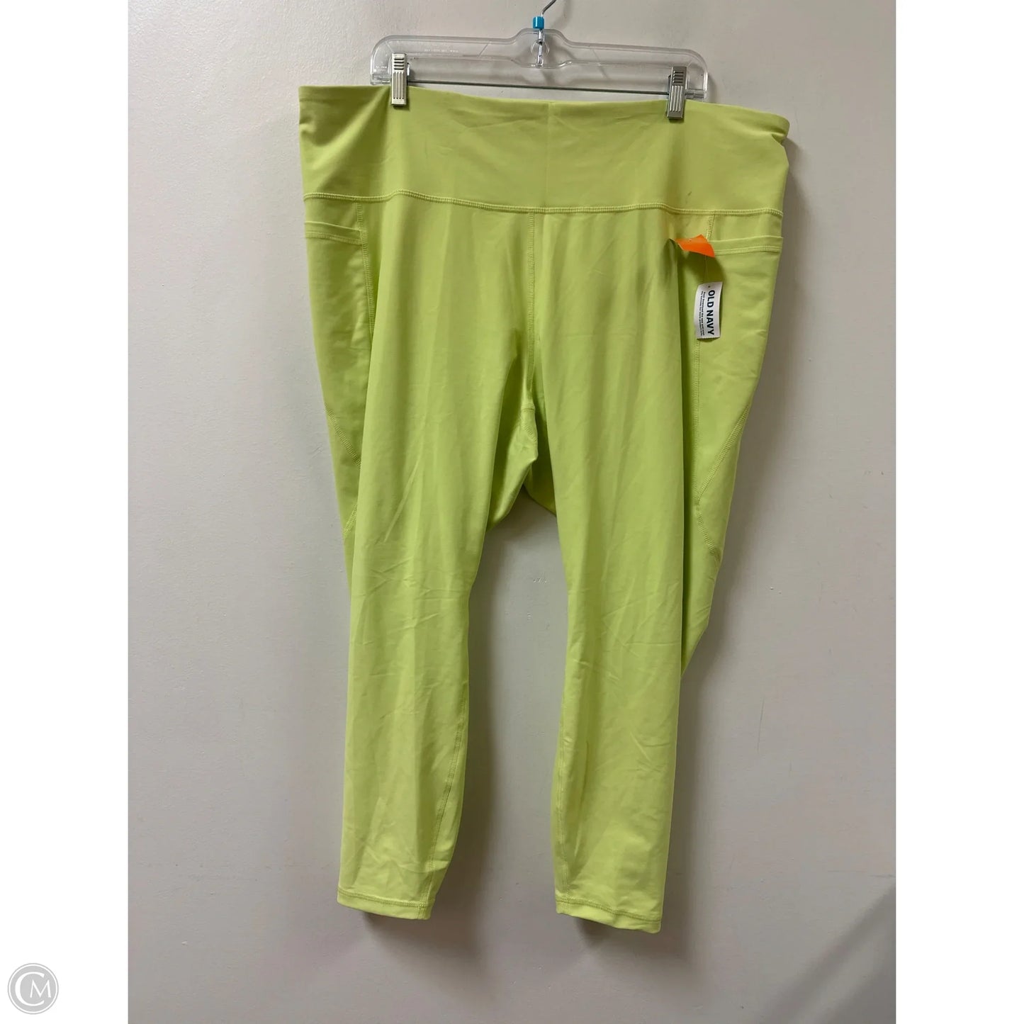 Athletic Leggings By Old Navy In Yellow, Size: 3x