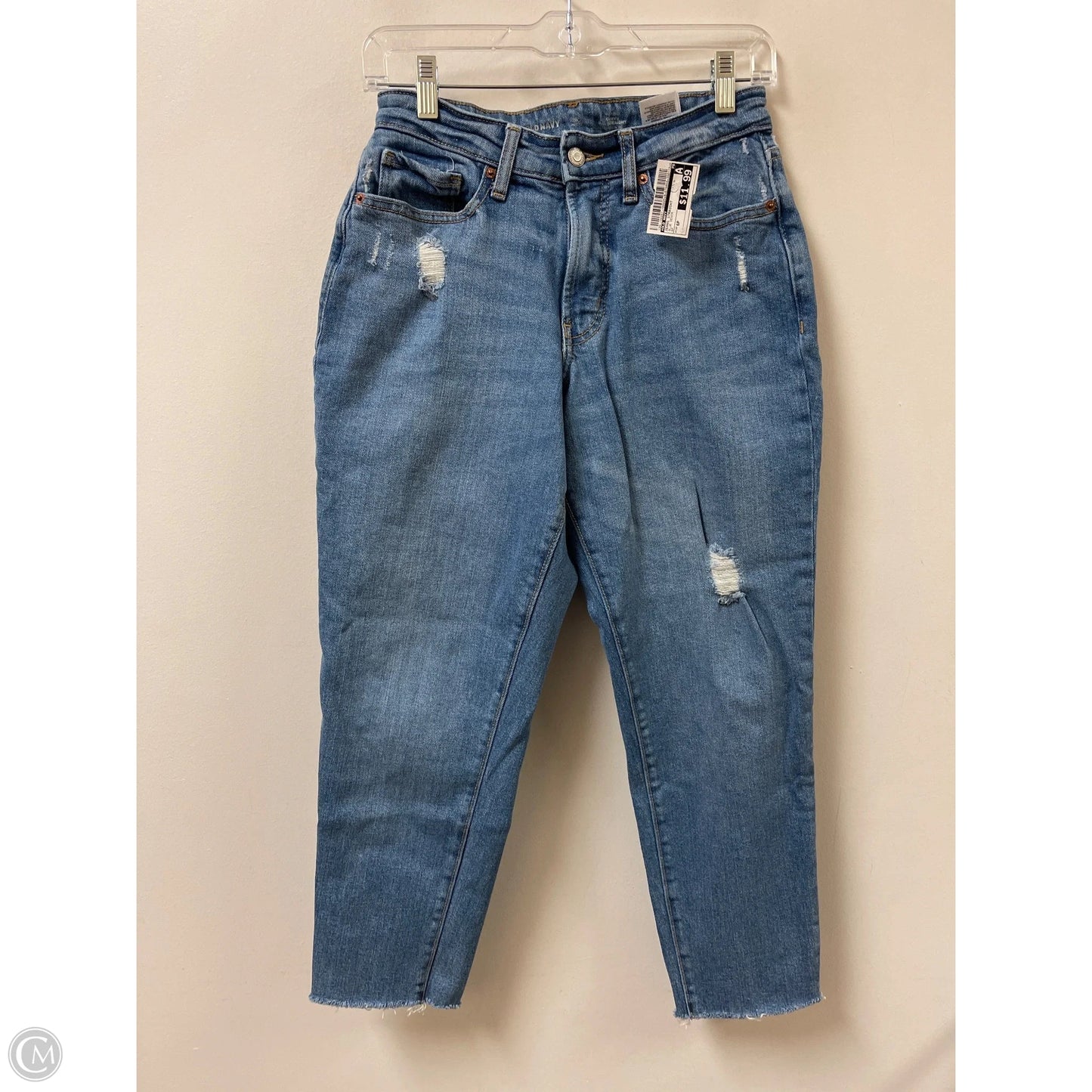 Jeans Straight By Old Navy In Blue Denim, Size: 6p