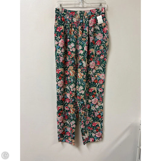 Pants Wide Leg By Clothes Mentor In Floral Print, Size: 4