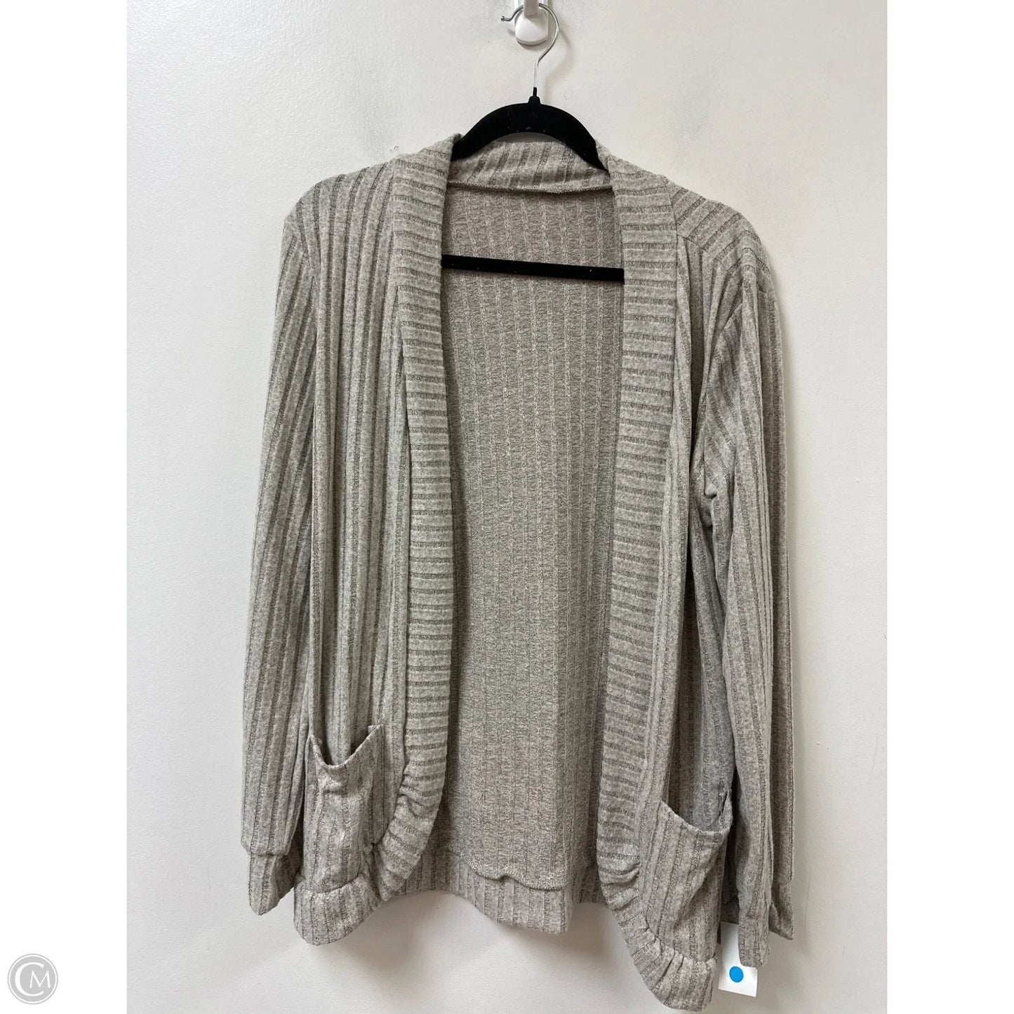 Sweater Cardigan By Clothes Mentor In Taupe, Size: M
