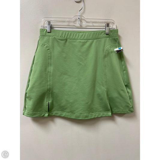Athletic Skort By Adidas In Green, Size: M