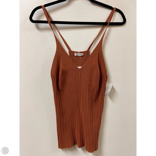 Top Sleeveless By Free People In Orange, Size: L