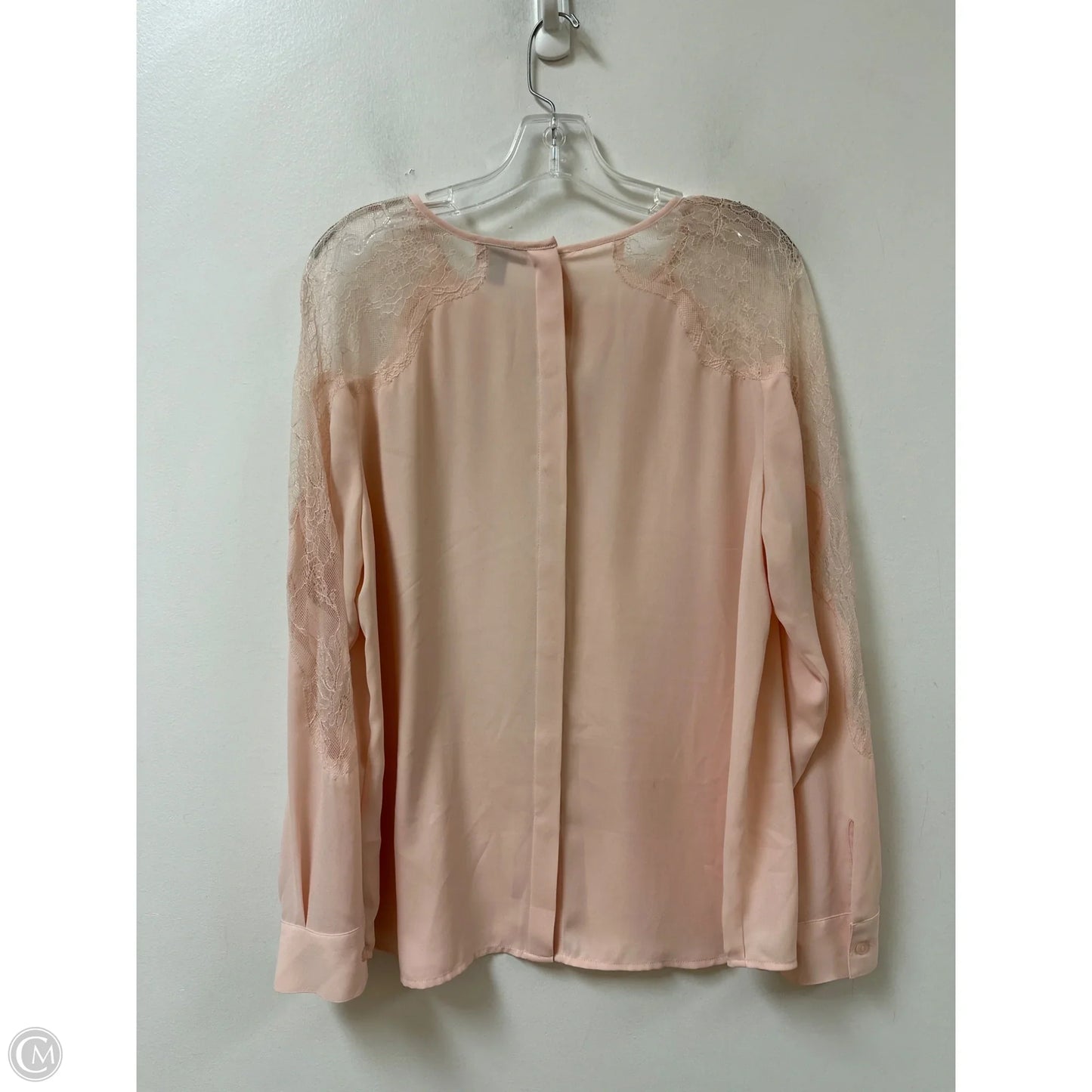 Top Long Sleeve By Chelsea 28 In Pink, Size: Xl