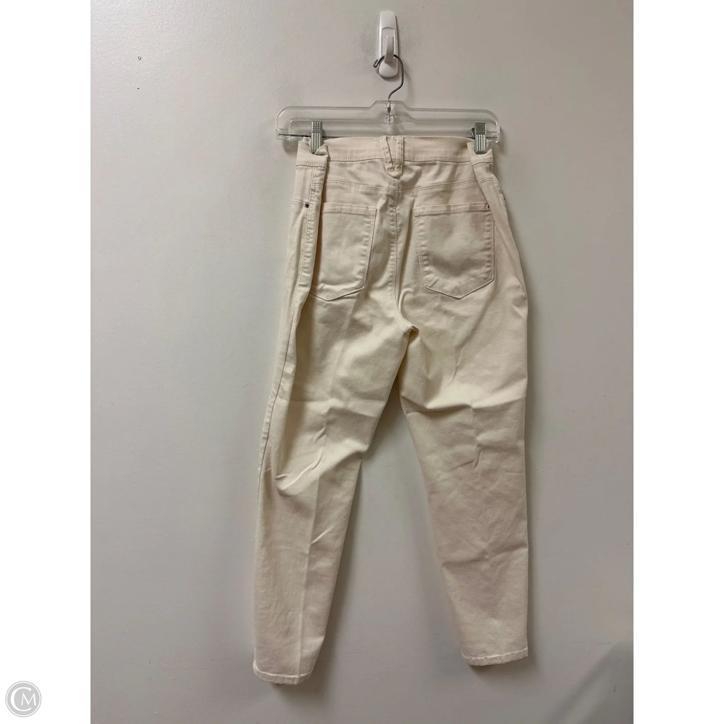 Jeans Skinny By Curve Appeal In Cream, Size: 10