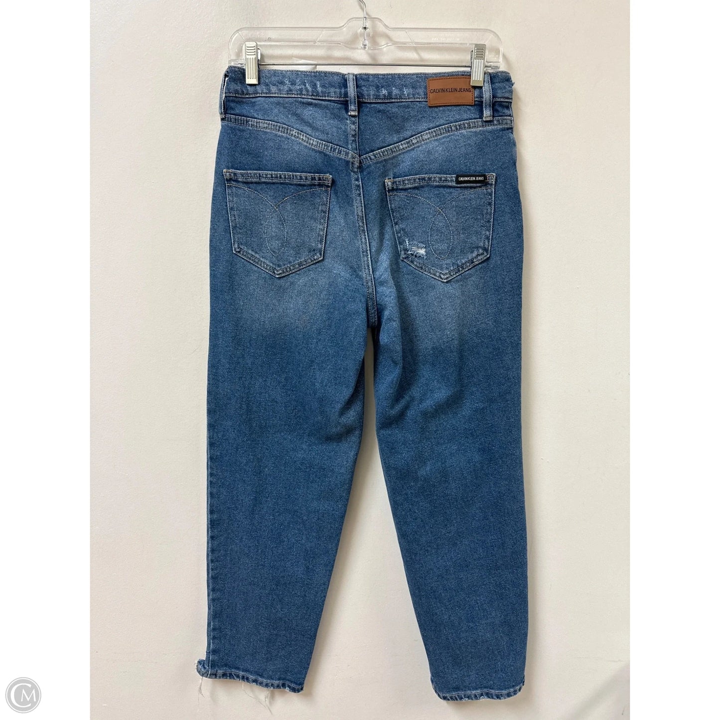 Jeans Straight By Calvin Klein In Blue Denim, Size: 4