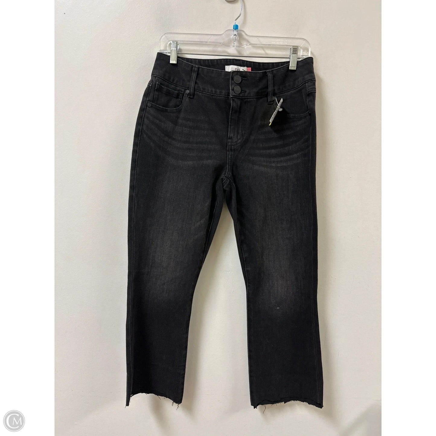 Jeans Cropped By Cabi In Black Denim, Size: 4