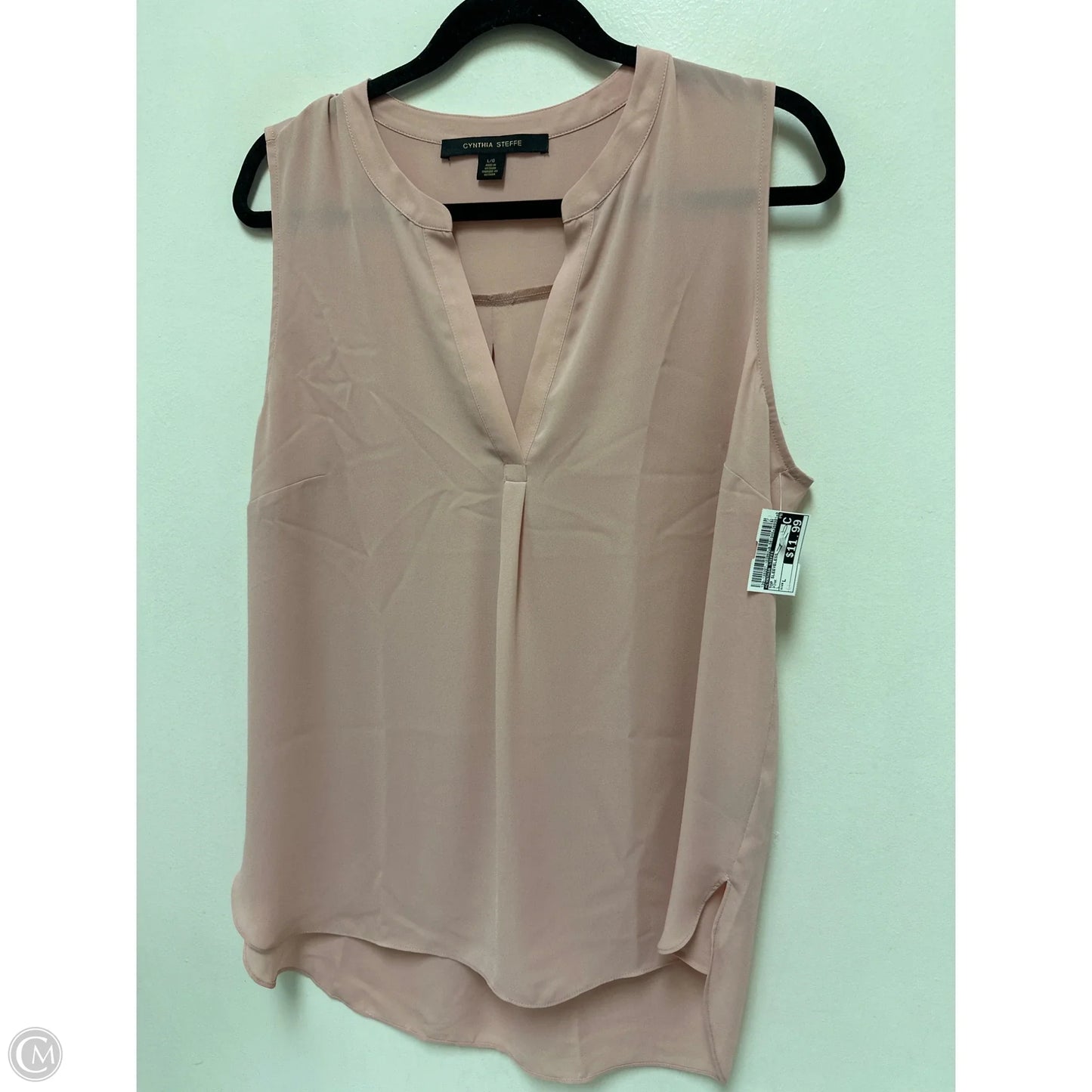 Top Sleeveless By Cynthia Steffe In Pink, Size: L