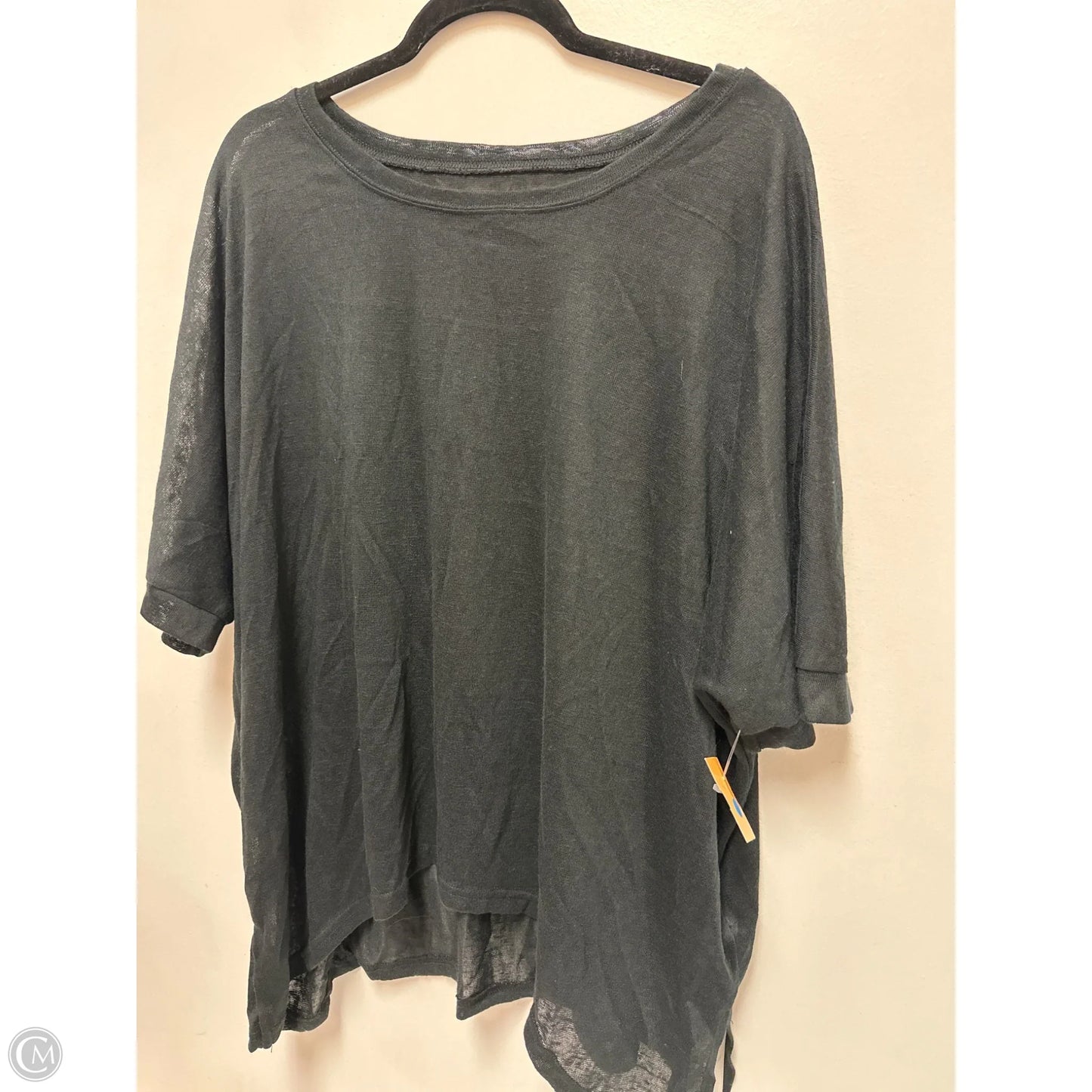 Top Short Sleeve By Halara In Black, Size: Xl