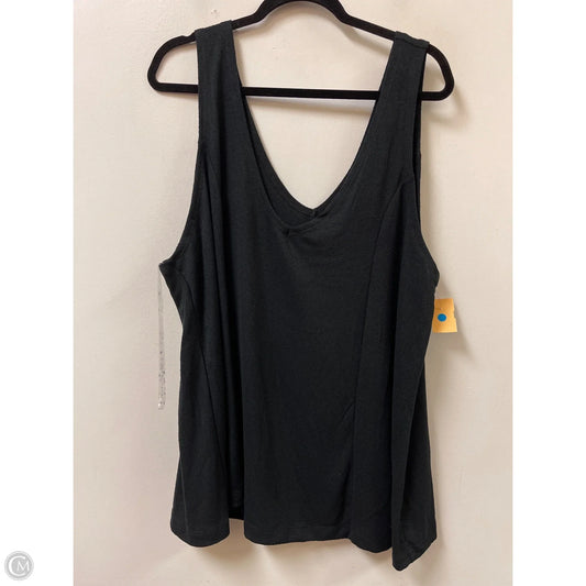 Top Sleeveless By Ava & Viv In Black, Size: 3x