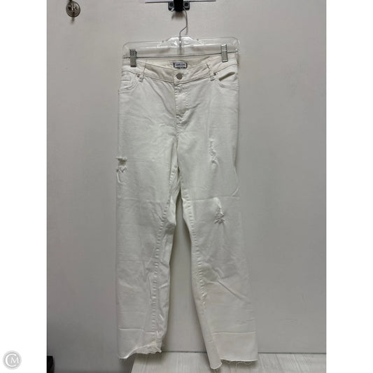 Jeans Boot Cut By Dear John In White Denim, Size: 16