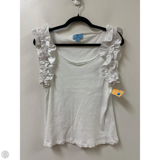 Top Sleeveless By Cece In White, Size: L