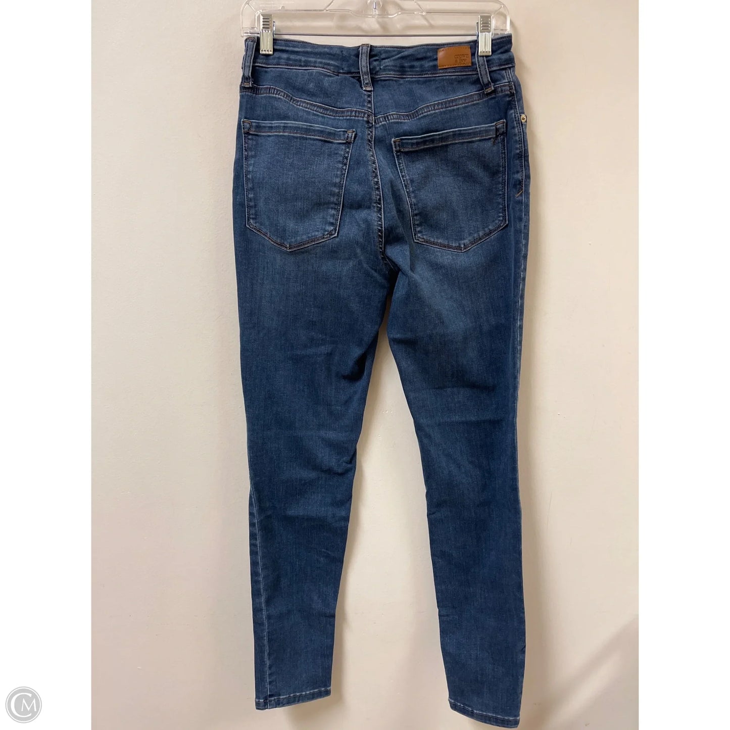 Jeans Skinny By Crown And Ivy In Blue Denim, Size: 6