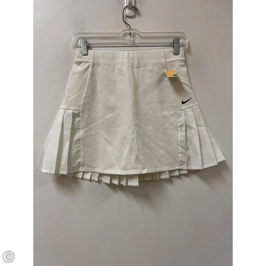 Athletic Skirt By Nike In White, Size: S