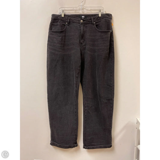 Jeans Wide Leg By Madden Nyc In Black Denim, Size: 14
