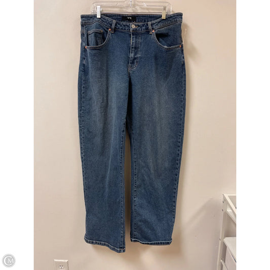 Jeans Wide Leg By Madden Nyc In Blue Denim, Size: 14