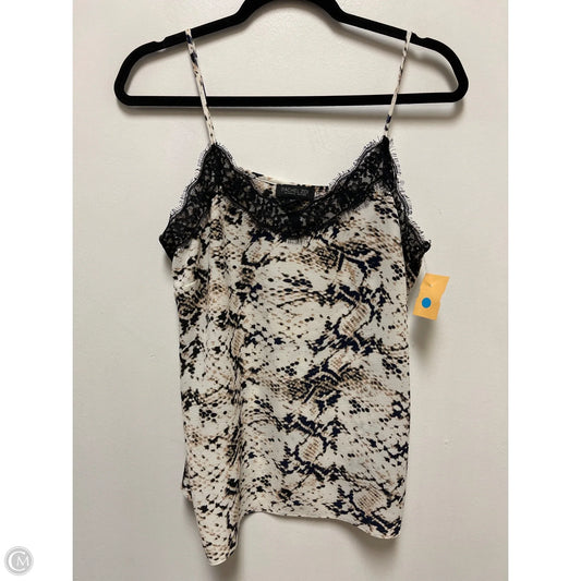 Top Sleeveless By Rachel Zoe In Snakeskin Print, Size: M