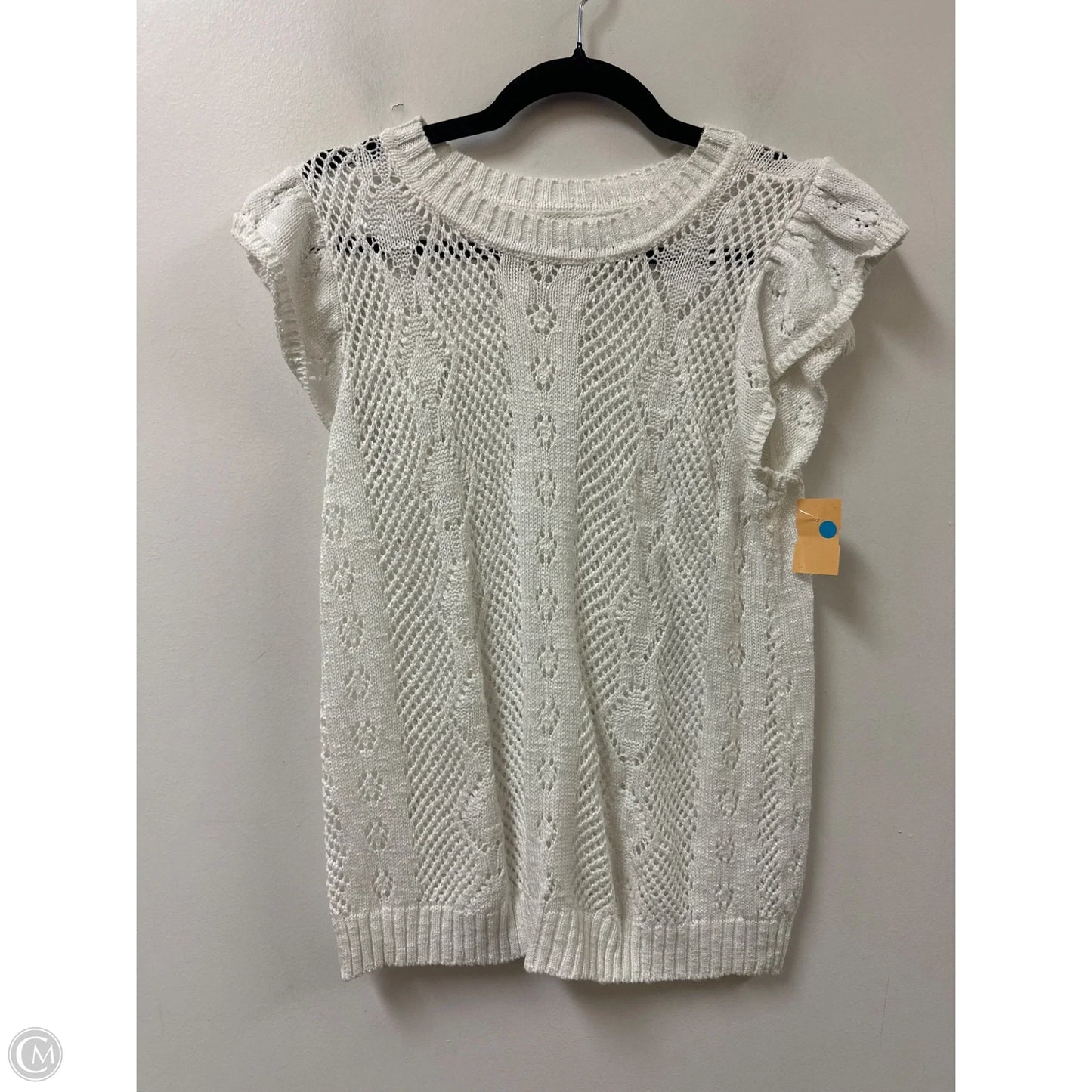 Sweater Short Sleeve By Maurices In White, Size: M