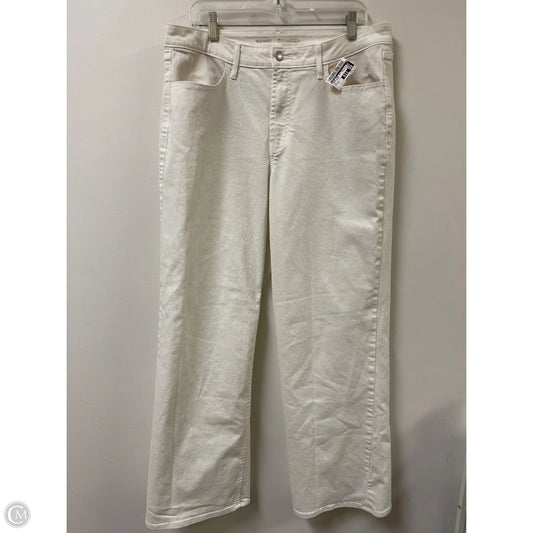 Jeans Wide Leg By Old Navy In White Denim, Size: 16