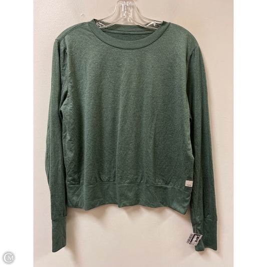 Athletic Top Long Sleeve Crewneck By Vuori In Green, Size: M