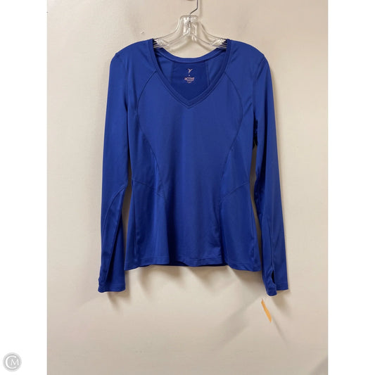 Athletic Top Long Sleeve Crewneck By Old Navy In Blue, Size: M
