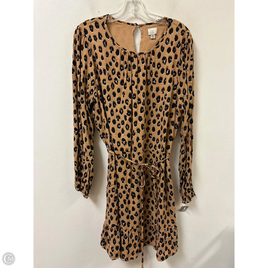 Dress Casual Short By A New Day In Animal Print, Size: 1x