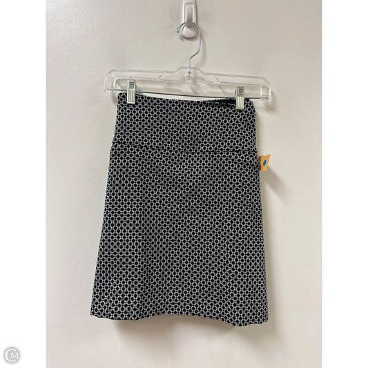 Skort By Sc & Co In Black & White, Size: 12