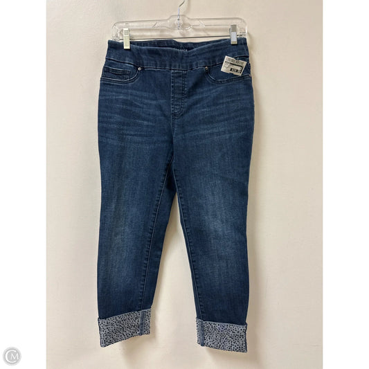 Jeans Cropped By Chicos In Blue Denim, Size: 4