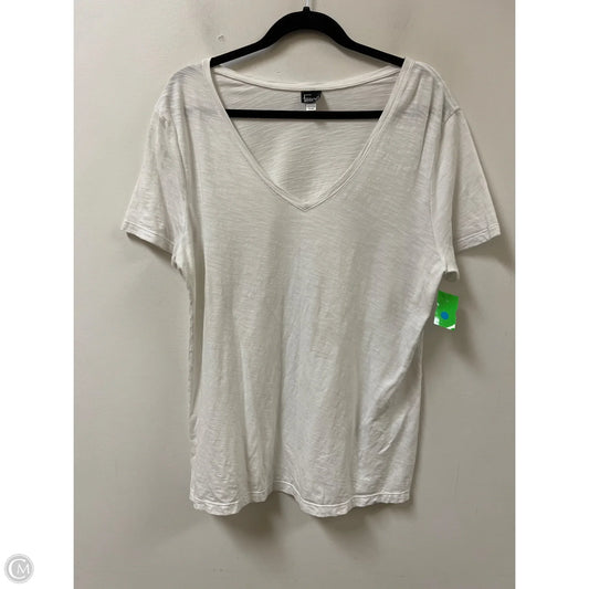 Top Short Sleeve By Felina In White, Size: 1x