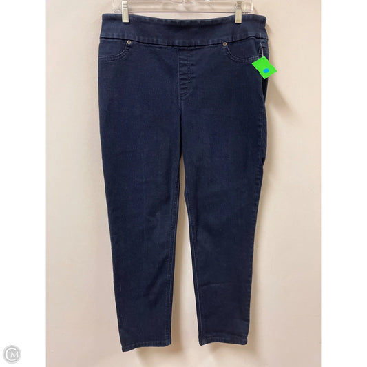 Jeans Skinny By Chicos In Blue Denim, Size: 10