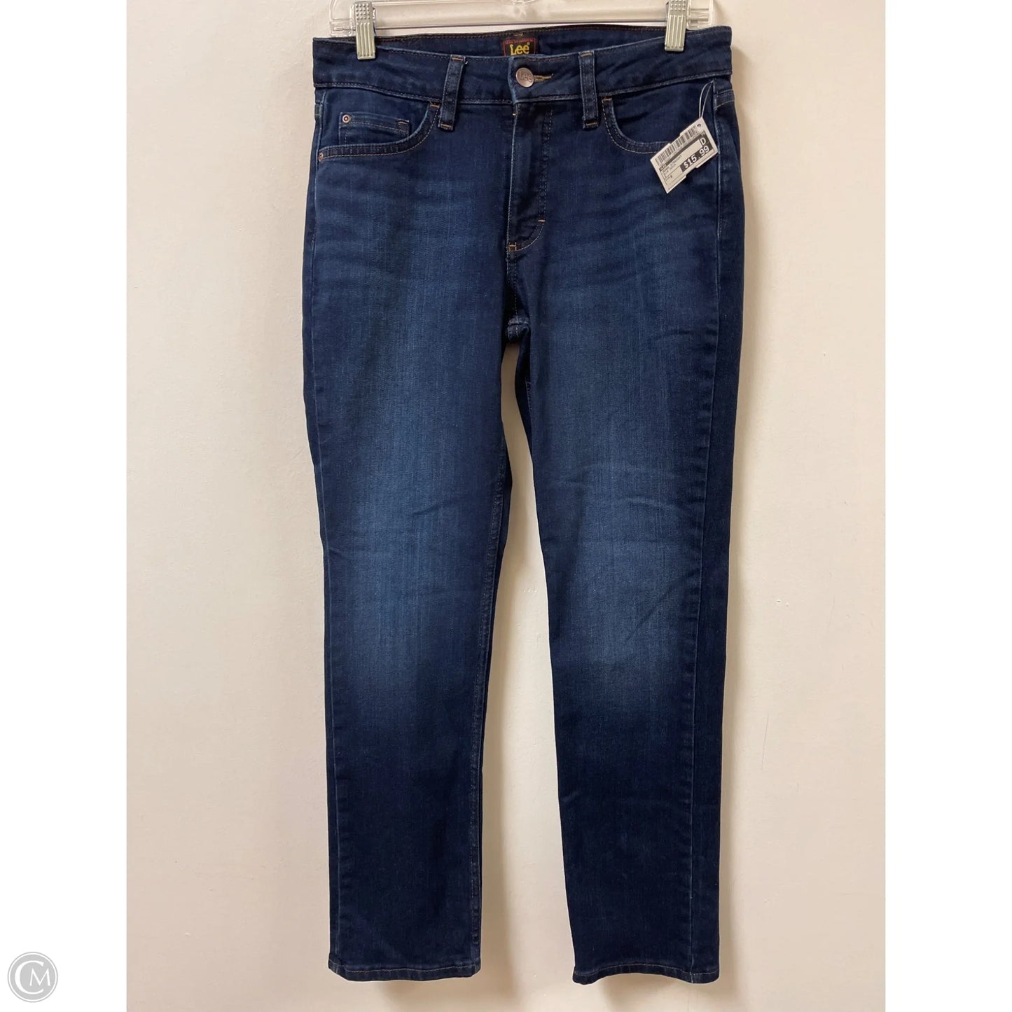 Jeans Straight By Lee In Blue Denim, Size: 6