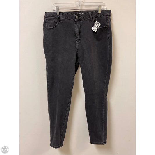 Jeans Skinny By Time And Tru In Grey Denim, Size: 16