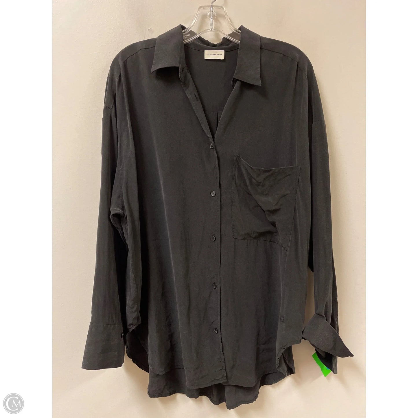 Blouse Long Sleeve By Clothes Mentor In Grey, Size: M