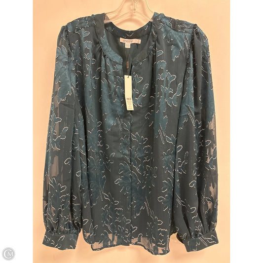 Blouse Long Sleeve By Chicos In Green, Size: 1x
