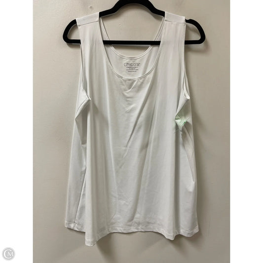Tank Top By Chicos In White, Size: 1x