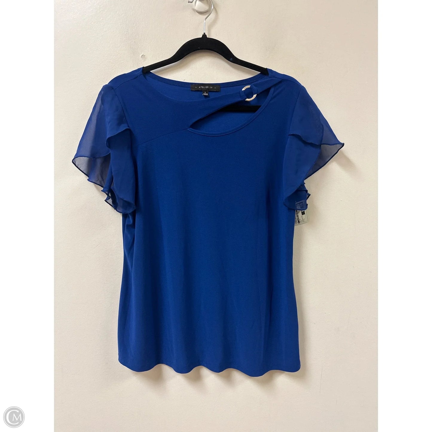 Top Short Sleeve By Clothes Mentor In Blue, Size: L