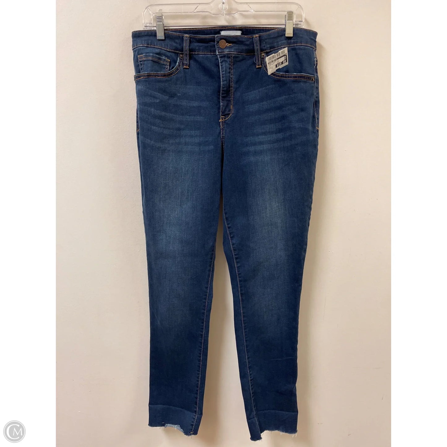 Jeans Skinny By Crown And Ivy In Blue Denim, Size: 12