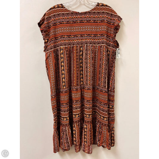 Dress Casual Short By Shein In Orange, Size: L