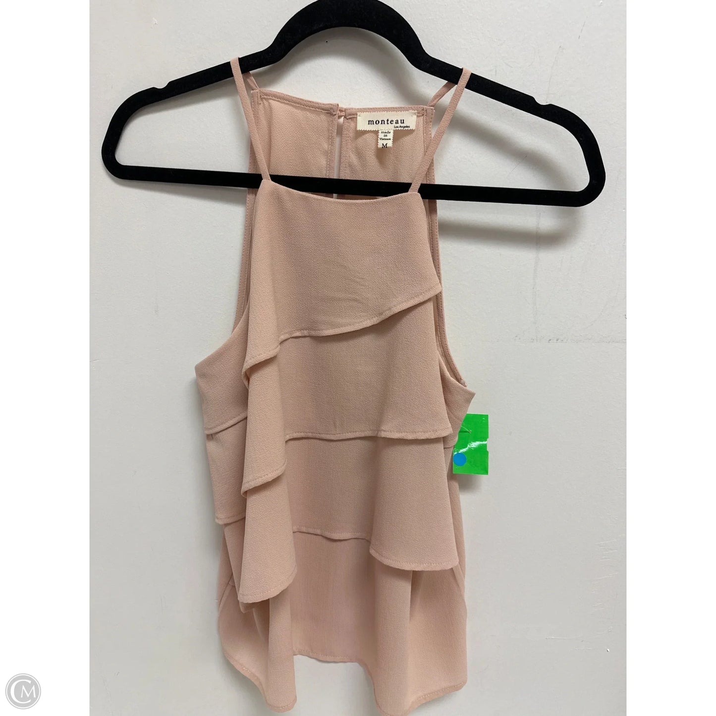 Top Sleeveless By Monteau In Cream, Size: M