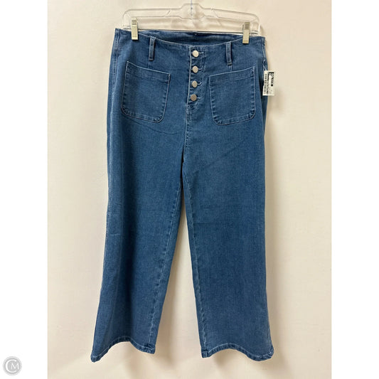 Jeans Wide Leg By Clothes Mentor In Blue Denim, Size: 12