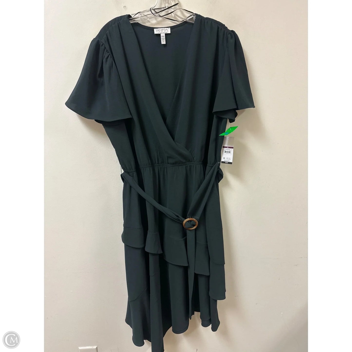 Dress Casual Midi By Sofia By Sofia Vergara In Black, Size: 1x