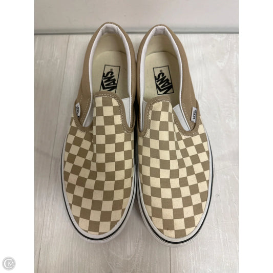 Shoes Flats By Vans In Cream, Size: 11