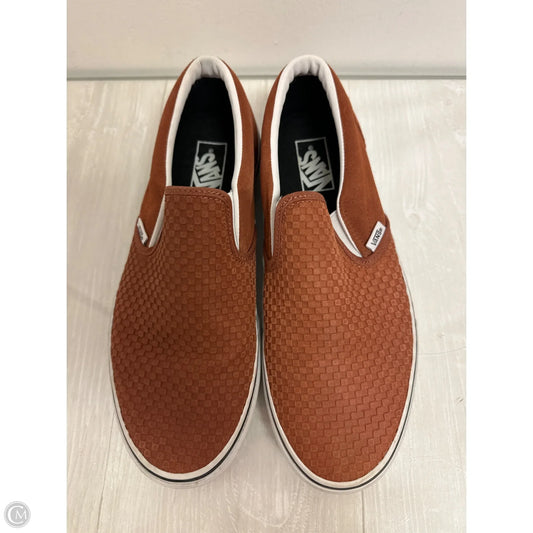 Shoes Flats By Vans In Orange, Size: 11