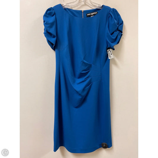 Dress Designer By Karl Lagerfeld In Blue, Size: L