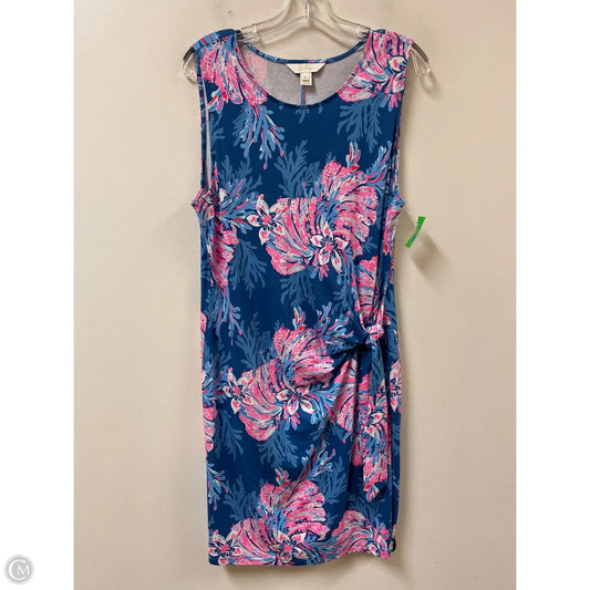 Dress Designer By Lilly Pulitzer In Blue & Pink, Size: Xl