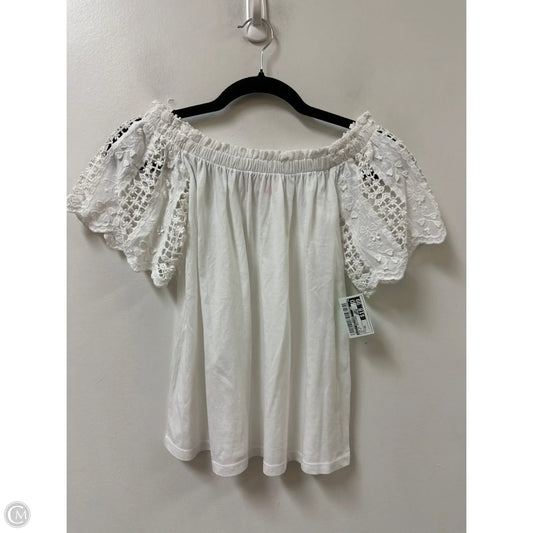 Top Short Sleeve Designer By Lilly Pulitzer In White, Size: Xs