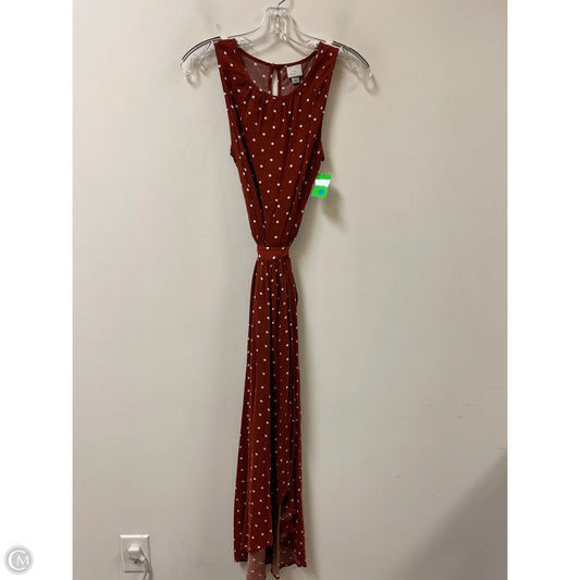 Dress Casual Maxi By A New Day In Polkadot Pattern, Size: Xs