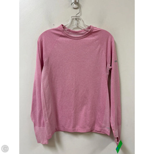 Athletic Top Long Sleeve Crewneck By Bcg In Pink, Size: S